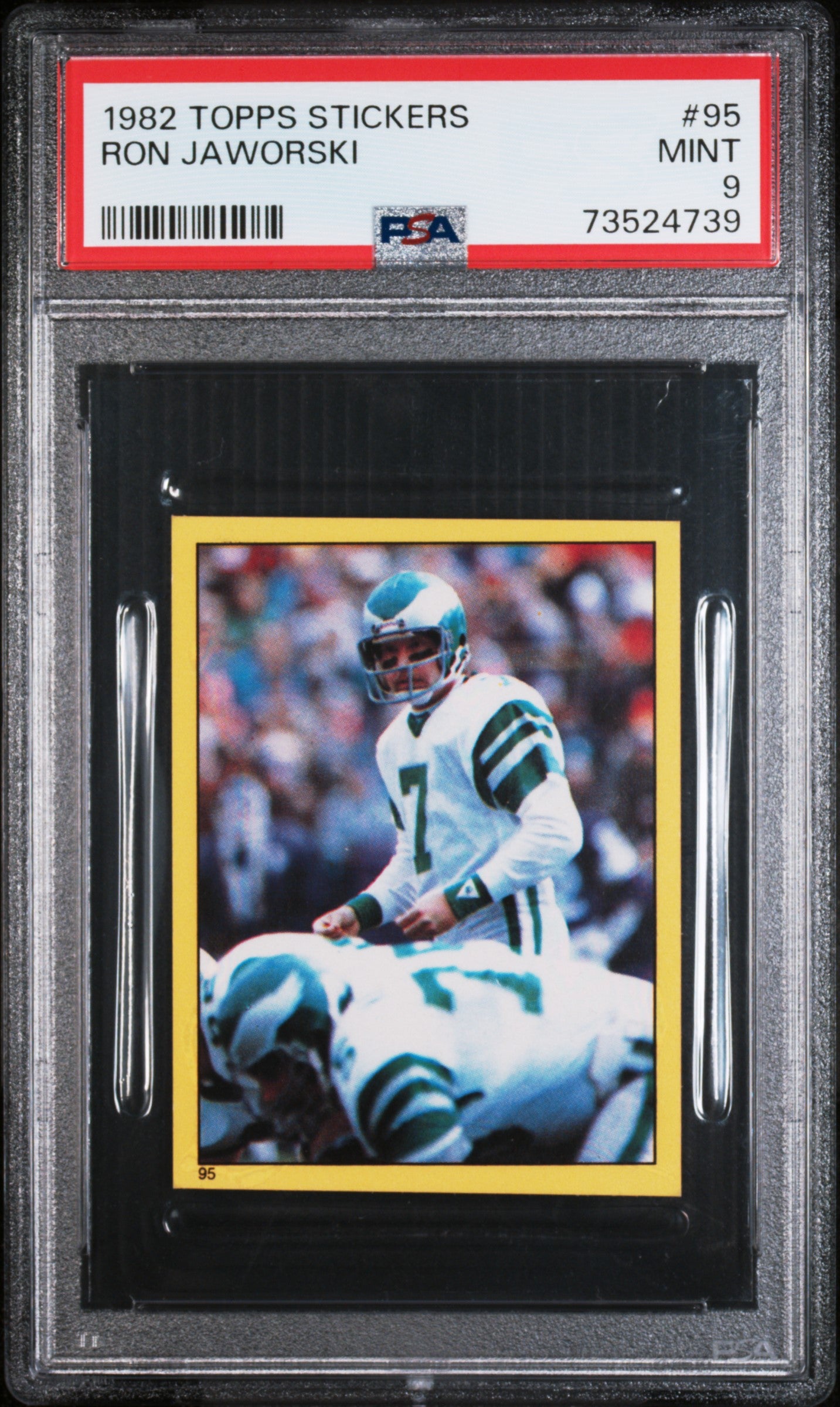 1982 Topps Stickers Football Ron Jaworski #95 Psa 9 73524739