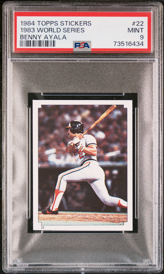 1984 Topps Stickers Baseball 1983 World Series #22 Psa 9 73516434