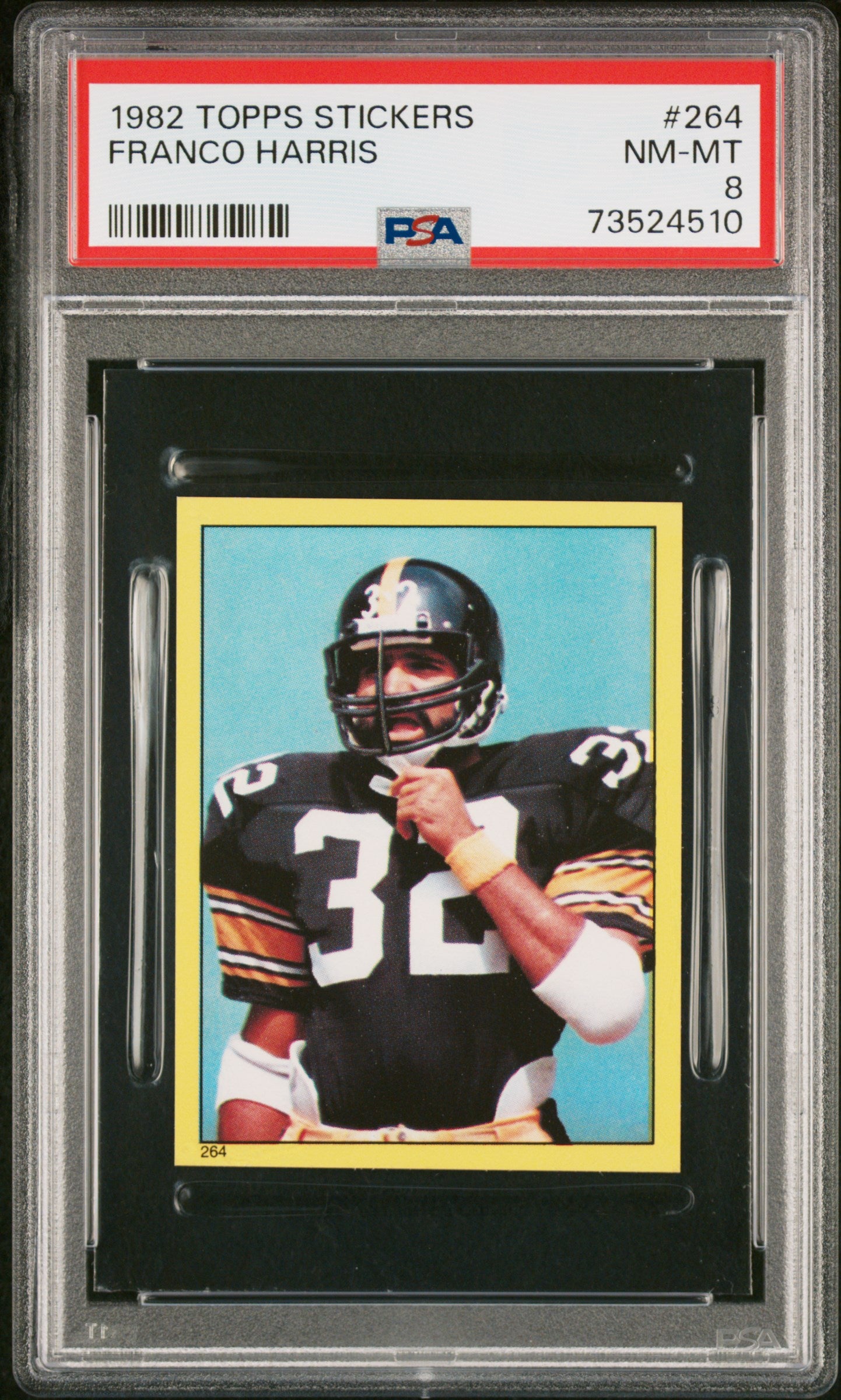 1982 Topps Stickers Football Franco Harris #264 Psa 8 73524510