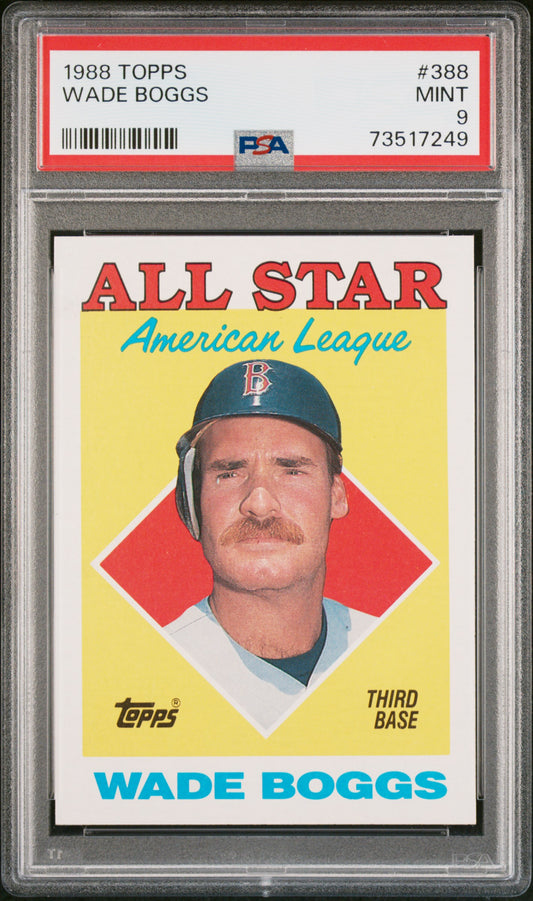 1988 Topps Baseball Wade Boggs #388 Psa 9 73517249