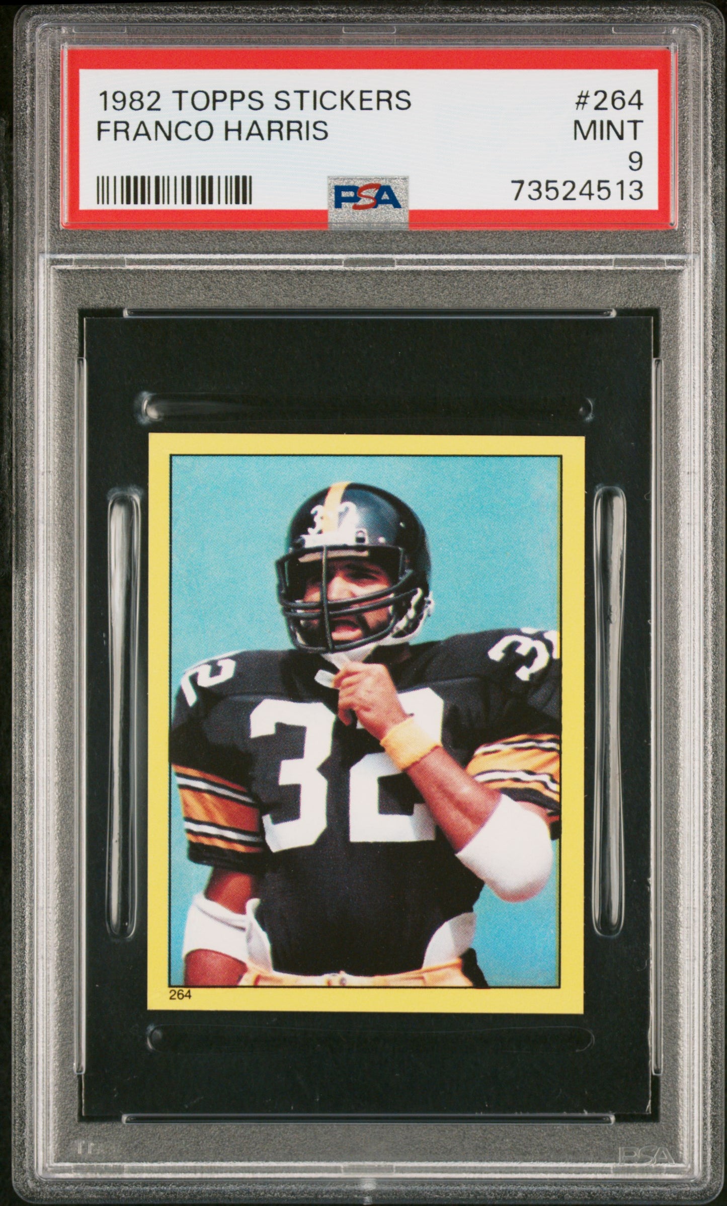 1982 Topps Stickers Football Franco Harris #264 Psa 9 73524513