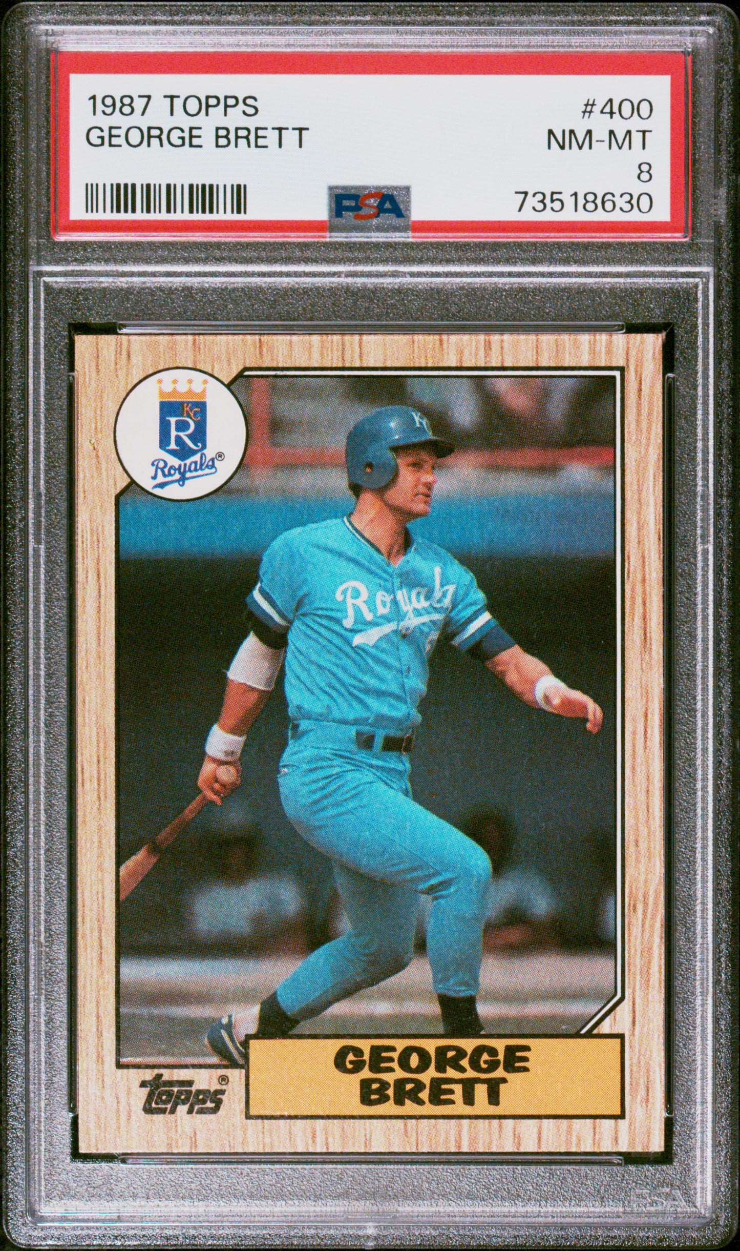 1987 Topps Baseball George Brett #400 Psa 8 73518630