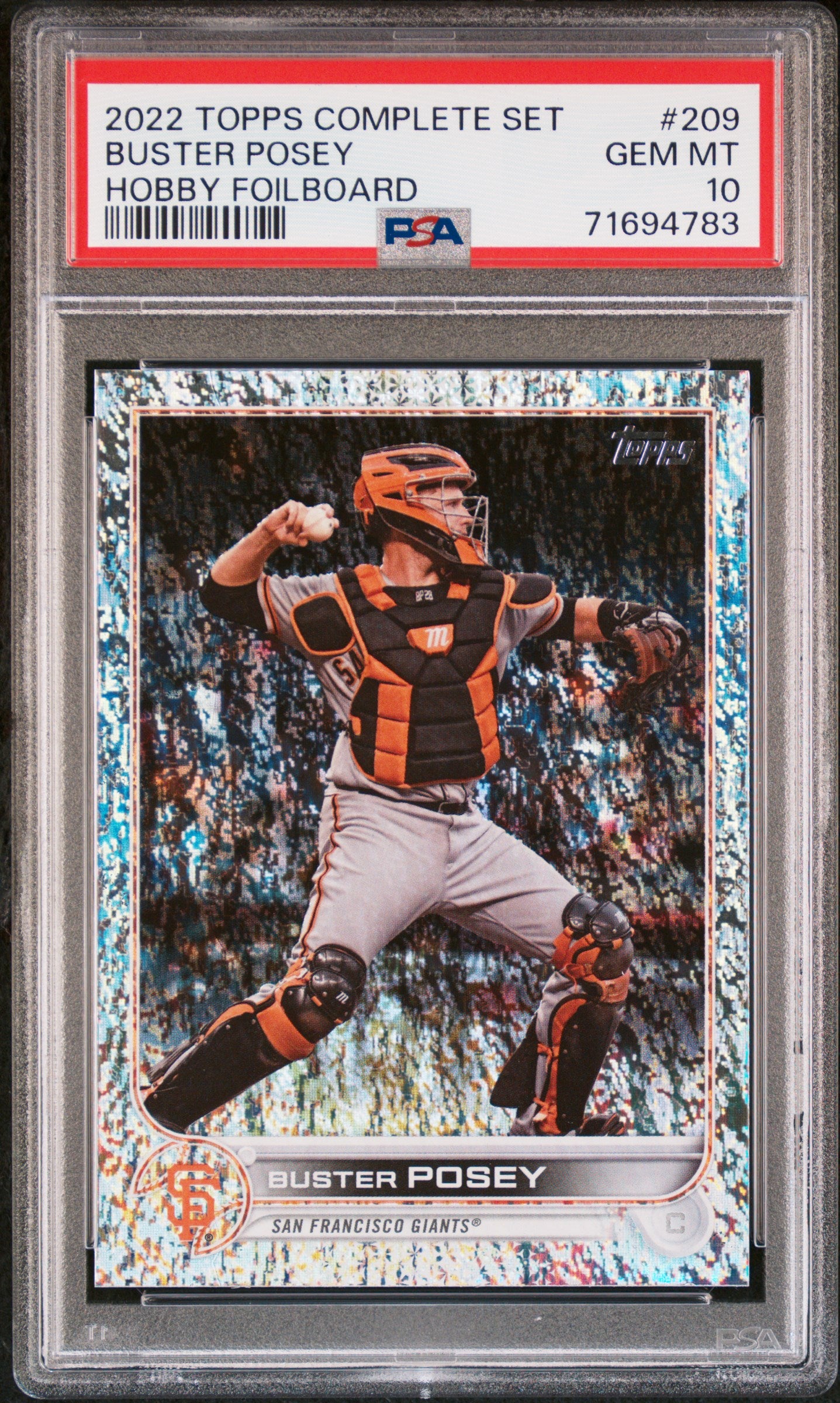 2022 Topps Complete Set Baseball Buster Posey #209 Psa 10 71694783