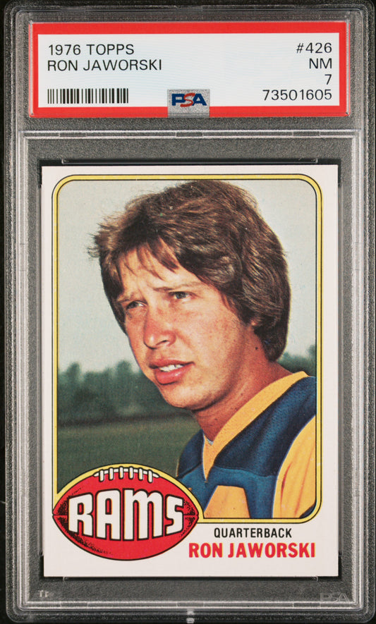 1976 Topps Football Ron Jaworski #426 Psa 7 73501605