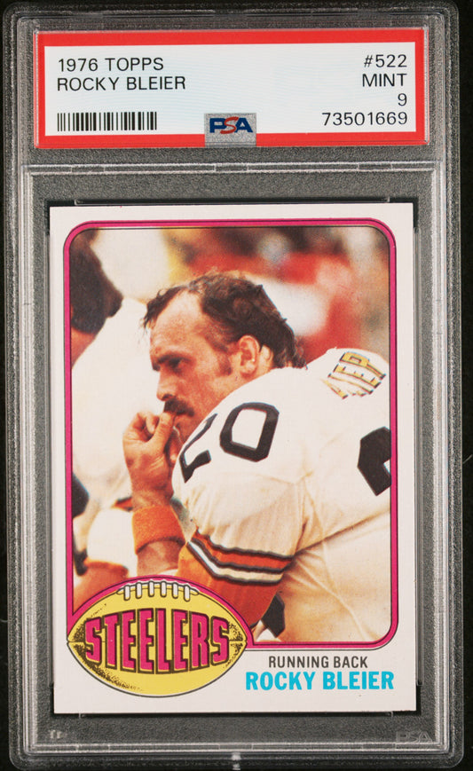 1976 Topps Football Rocky Bleier #522 Psa 9 73501669