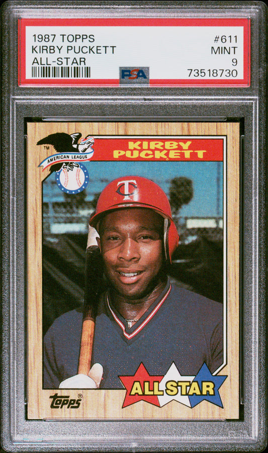 1987 Topps Baseball Kirby Puckett #611 Psa 9 73518730