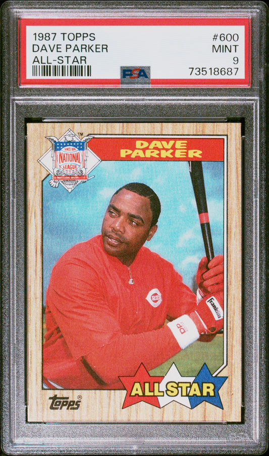 1987 Topps Baseball Dave Parker #600 Psa 9 73518687