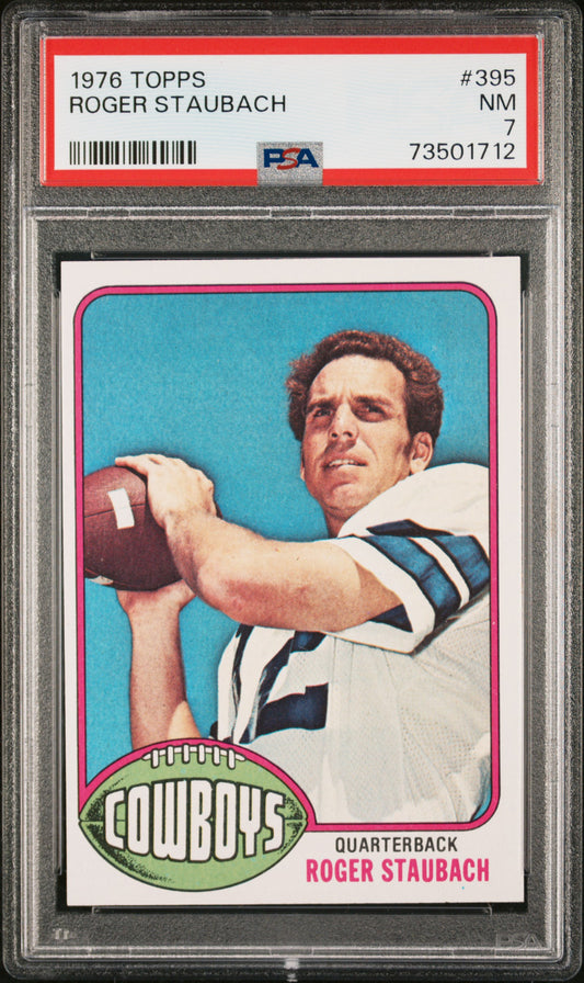 1976 Topps Football Roger Staubach #395 Psa 7 73501712