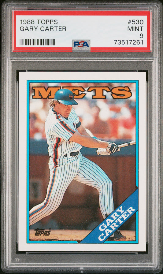 1988 Topps Baseball Gary Carter #530 Psa 9 73517261