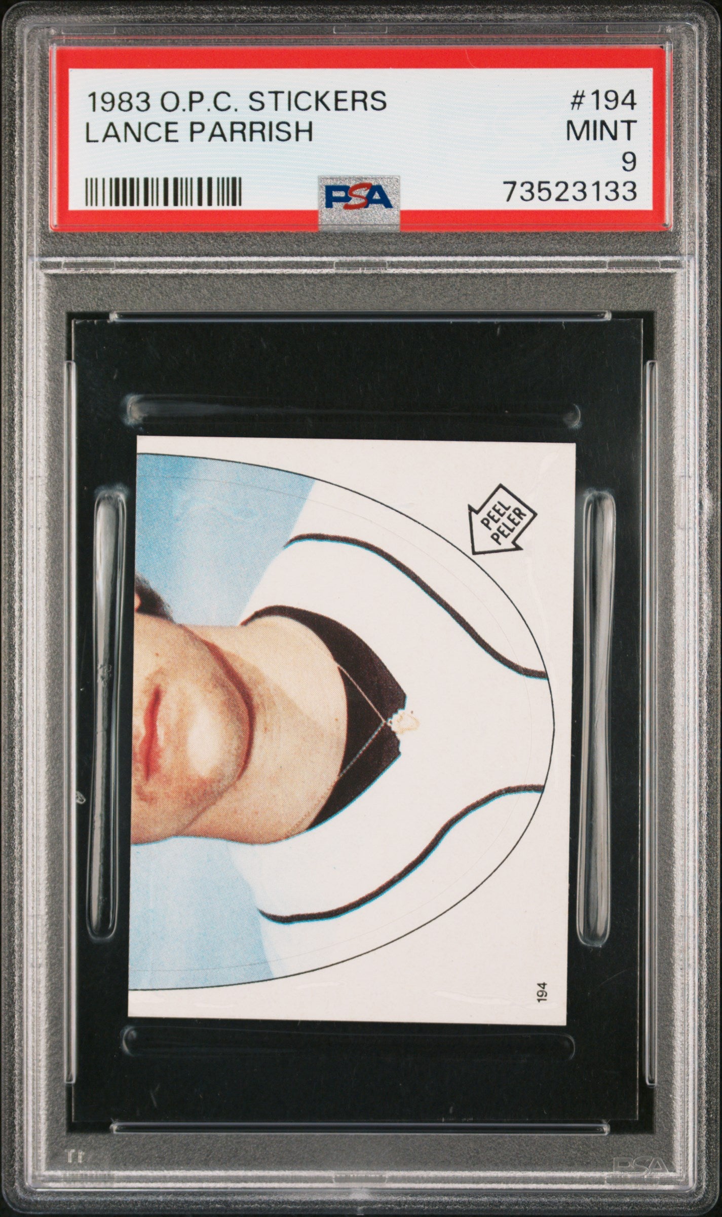 1983 O-pee-chee Stickers Baseball Lance Parrish #194 Psa 9 73523133