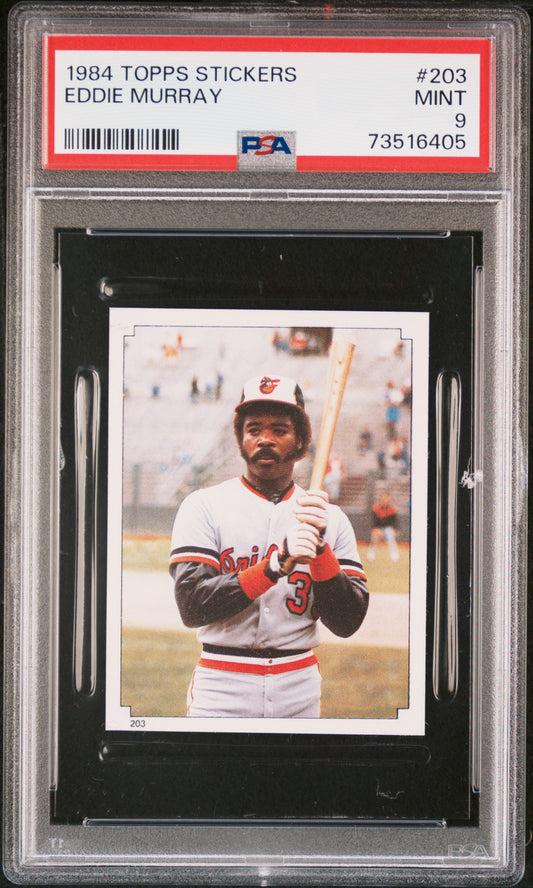 1984 Topps Stickers Baseball Eddie Murray #203 Psa 9 73516405