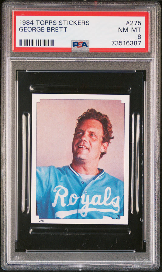 1984 Topps Stickers Baseball George Brett #275 Psa 8 73516387