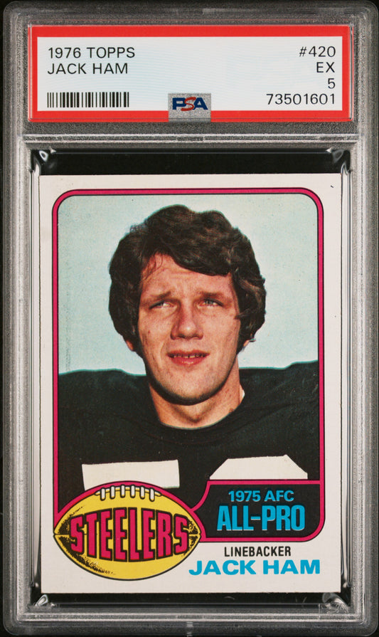 1976 Topps Football Jack Ham #420 Psa 5 73501601