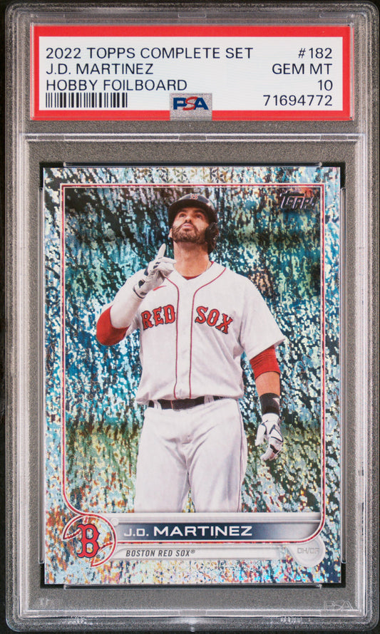 2022 Topps Complete Set Baseball J.d. Martinez #182 Psa 10 71694772