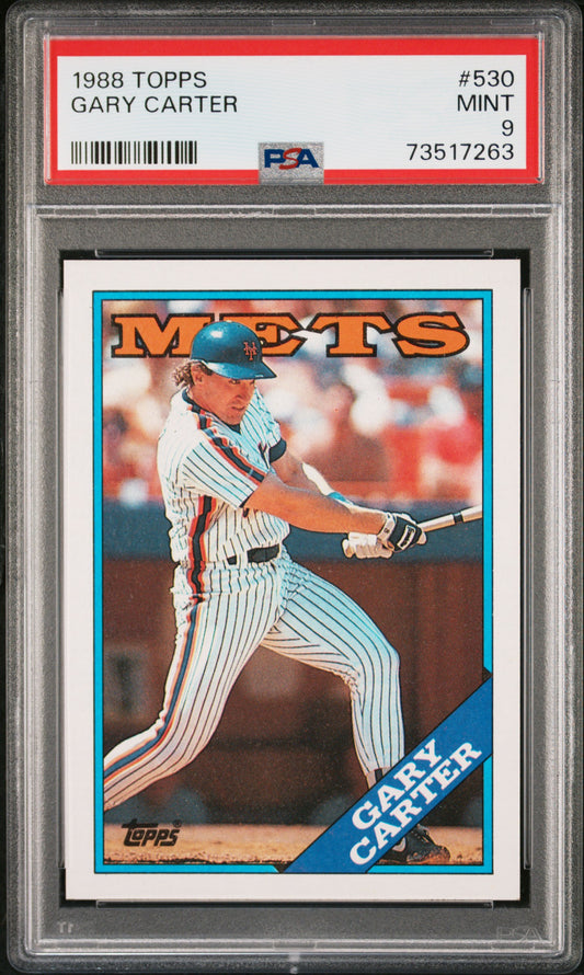 1988 Topps Baseball Gary Carter #530 Psa 9 73517263