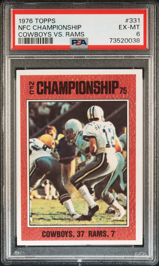 1976 Topps Football Nfc Championship #331 Psa 6 73520038