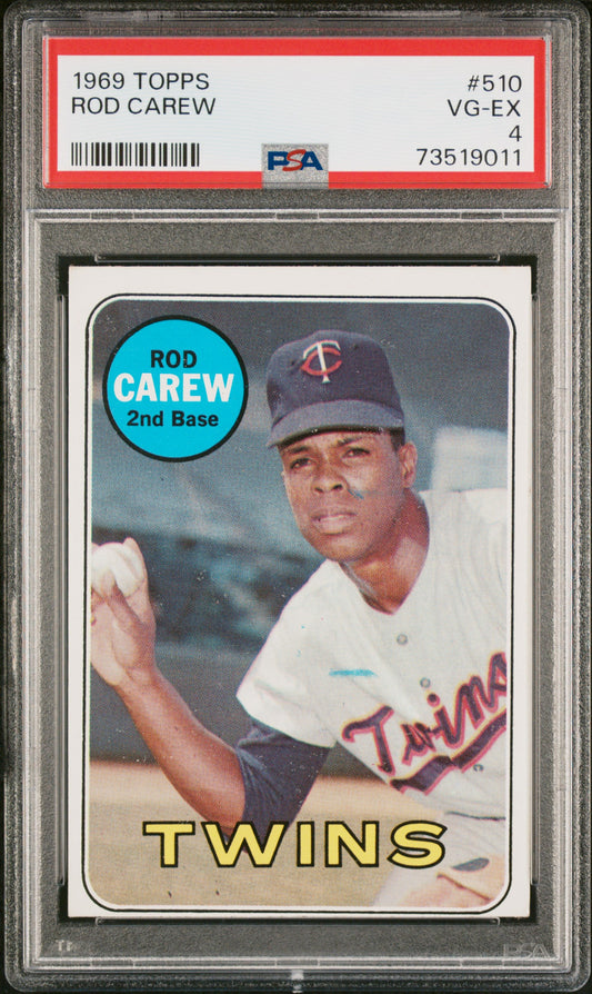 1969 Topps  Baseball Rod Carew #510 Psa 4 73519011