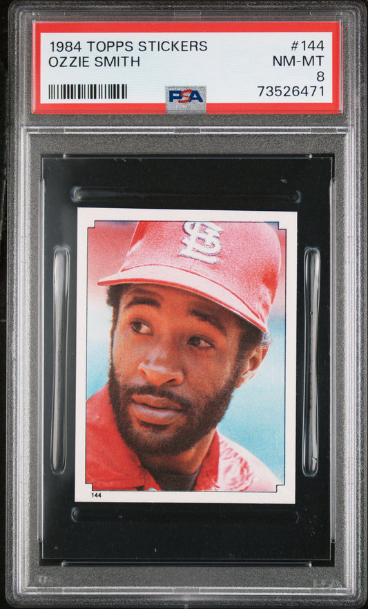 1984 Topps Stickers Baseball Ozzie Smith #144 Psa 8 73526471