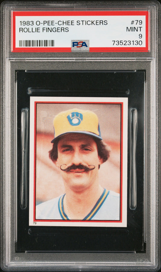 1983 O-pee-chee Stickers Baseball Rollie Fingers #79 Psa 9 73523130