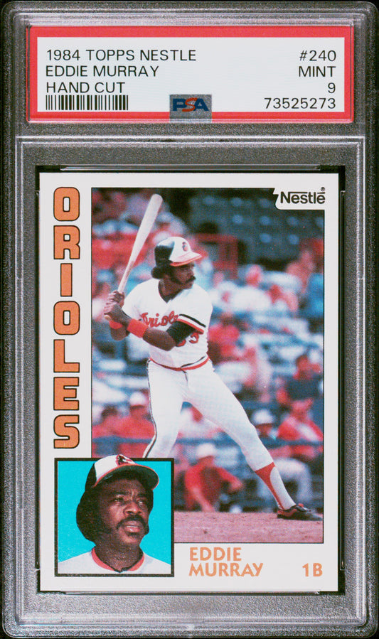 1984 Topps Nestle Hand Cut Baseball Eddie Murray #240 Psa 9 73525273