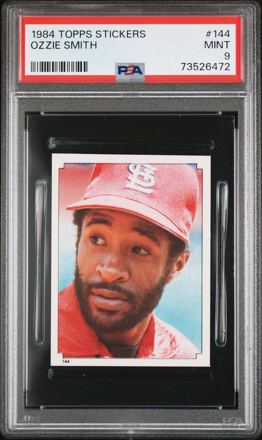 1984 Topps Stickers Baseball Ozzie Smith #144 Psa 9 73526472