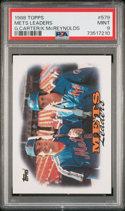 1988 Topps Baseball Mets Leaders #579 Psa 9 73517210