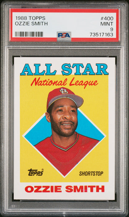 1988 Topps Baseball Ozzie Smith #400 Psa 9 73517163