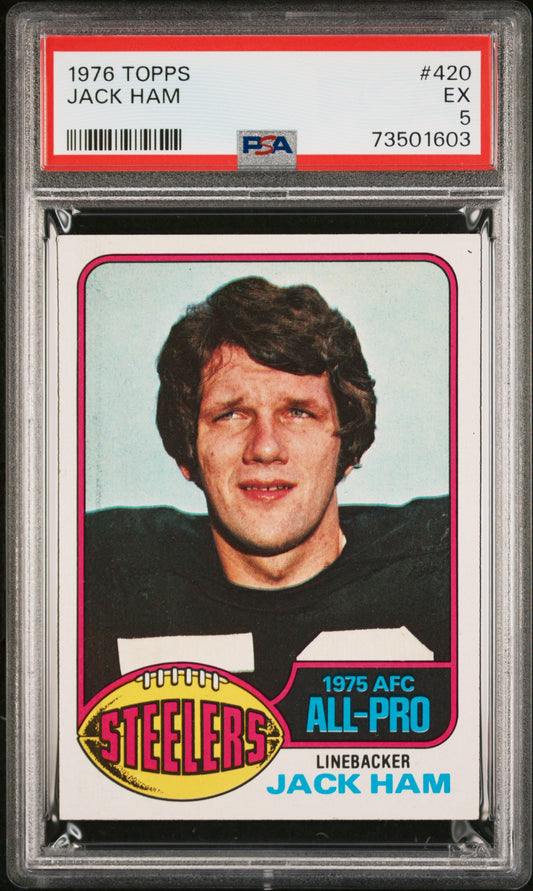 1976 Topps Football Jack Ham #420 Psa 5 73501603