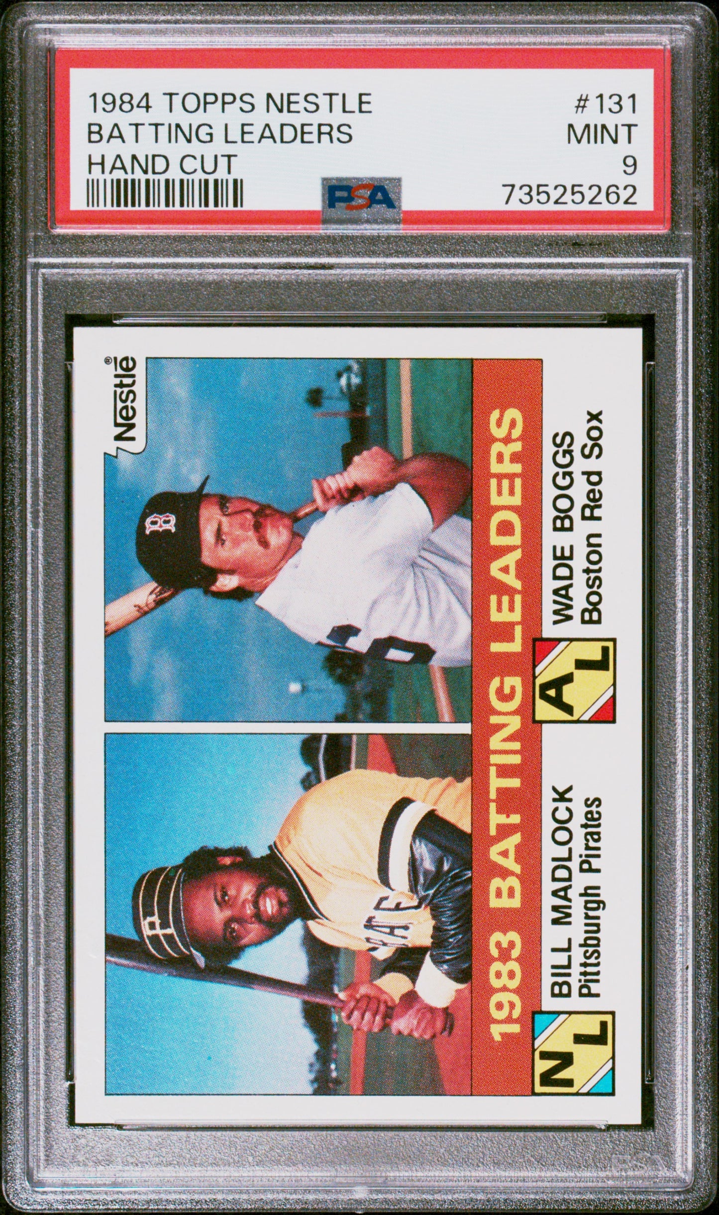 1984 Topps Nestle Hand Cut Baseball Batting Leaders #131 Psa 9 73525262