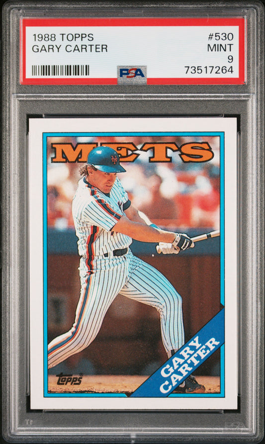 1988 Topps Baseball Gary Carter #530 Psa 9 73517264