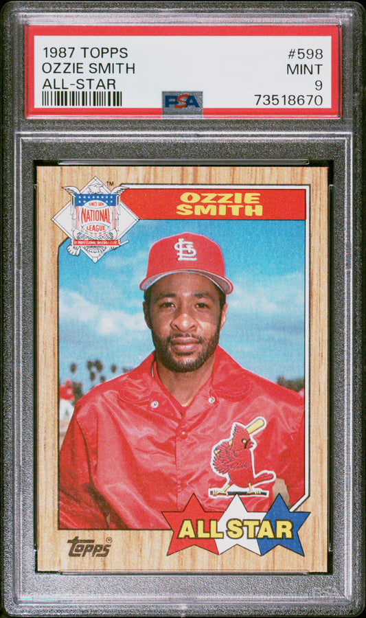 1987 Topps Baseball Ozzie Smith #598 Psa 9 73518670