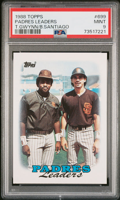 1988 Topps Baseball Padres Leaders #699 Psa 9 73517221