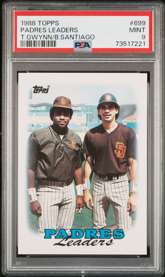 1988 Topps Baseball Padres Leaders #699 Psa 9 73517221