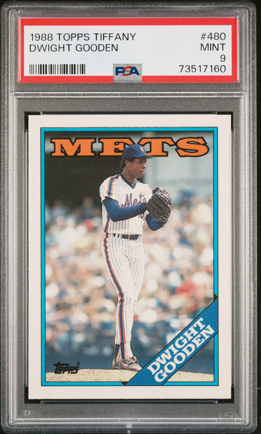 1988 Topps Tiffany Baseball Dwight Gooden #480 Psa 9 73517160