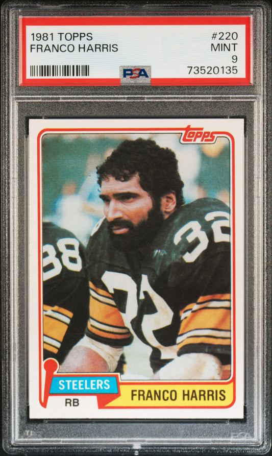 1981 Topps Football Franco Harris #220 Psa 9 73520135